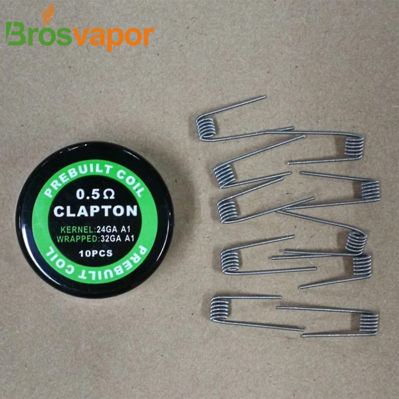

Brosvapor Clapton Coil Wire for Electronic cigarette RBA/RTA/RDA coil DIY coil 0.4/0.45/0.5/0.8/0.85ohm 10pcs/box Clapton wire