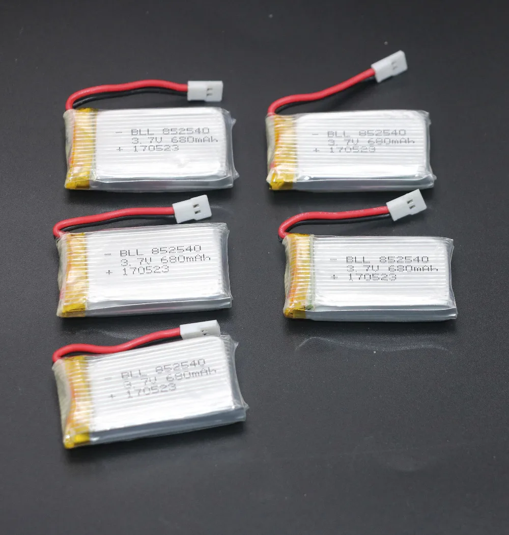 5 в 1 Lipo Батарея Зарядное устройство X5+ 5 шт. 3,7 в 680 мА/ч, 20C Lipo Батарея для Syma X5C X5C-1 X5A X5 X5SC X5SW H5C V931 CX30W CX30