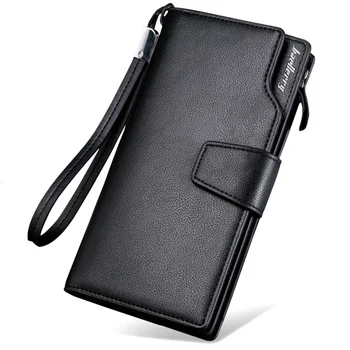 

Brand Mens Purse leather long wallet men pruse male clutch zipper around wallets men women money bag pocket mltifunction