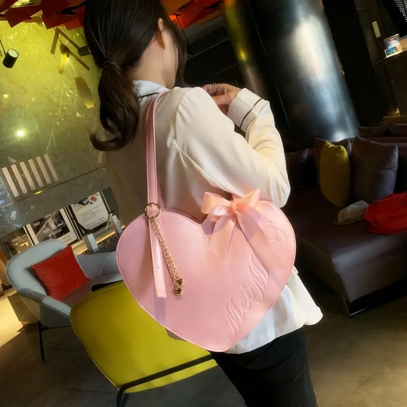 Kopen Vrouwen Merk Tas Grote Capaciteit Rode Handtassen Designer Luxe Handtas 2019 Nieuwe Vrouwen Tas Leuke Roze Lederen Grote Schoudertas tassen
