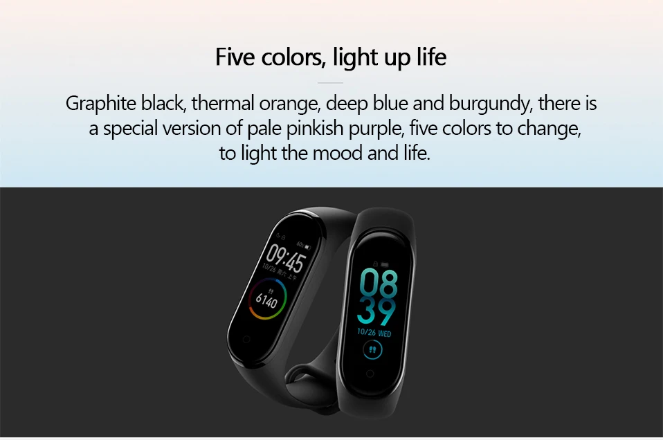 Stock Xiaomi Mi Band 4 Original 2019 Newest Music Smart Miband 4 Bracelet Heart Rate Fitness 135mAh Color Screen Bluetooth 5 (4)