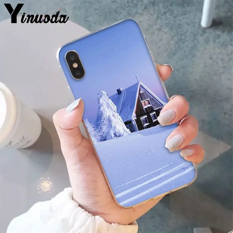 Yinuoda зимние снежные горы Sceneary Новинка чехол для телефона Fundas Крышка для iPhone 6S, 6 plus, 7, 7 plus, 8, 8 Plus, X Xs Макс 5 5S XR