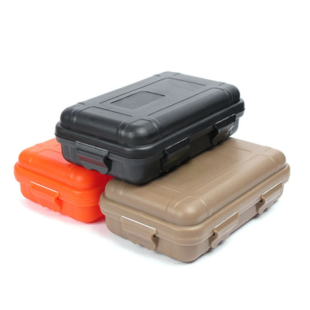 

Waterproof Box EDC Tool Outdoor Survival Kit Container Shockproof Press Resistant Watertight Locket Case Seal Equipment Floating