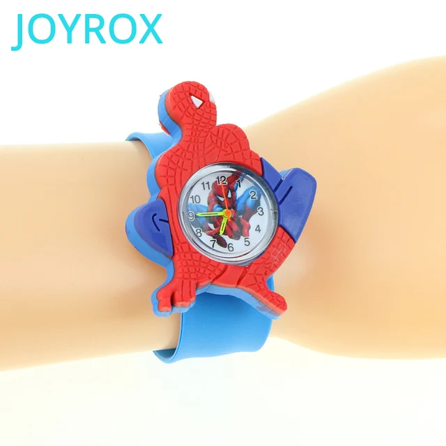 JOYROX Spiderman Child Watches 3D Cartoon Pattern For Boys Girls Clock Rubber Sp JOYROX Spiderman Child Watches 3D Cartoon Pattern For Boys Girls Clock Rubber Sp