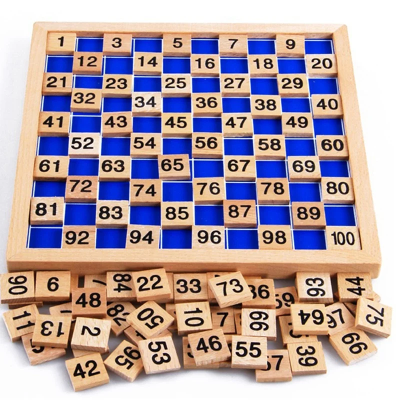 Обучающая деревянная игрушка 1-100 цифра познавательная математическая игрушка обучающая логарифмическая цифровая непрерывная