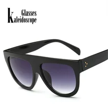 Классические солнцезащитные очки больших размеров, женские брендовые ретро очки кошачий глаз, большие оправы, женские солнцезащитные очки с плоским верхом, солнцезащитные очки UV400