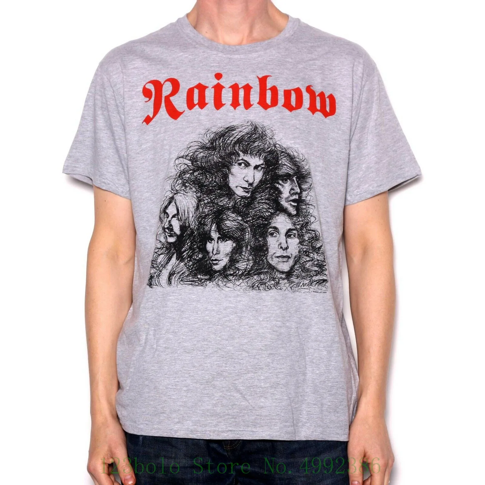 

Rainbow T Shirt - Long Live Rock & Roll 100% Official Deep Purple Classic Rock White Kawaii Summer Style Hot