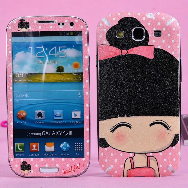 Smiling baby girl Brands Sticker for Samsung Galaxy S3 Screen Protector