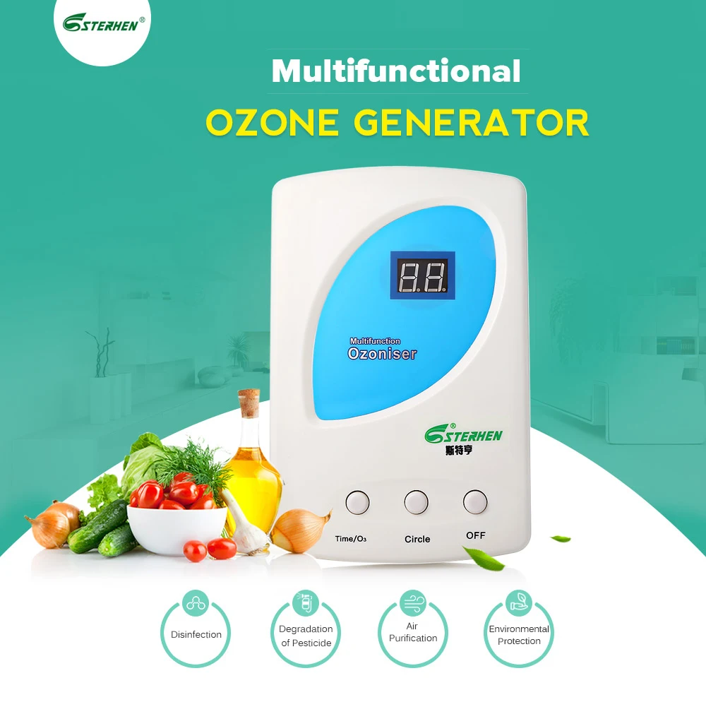 ozone sterilizer generator water purifier vegetable air o3 fruit ionizer disinfect vegetables wardrobe fresh