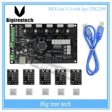 Последние МКС Gen V1.4 управления совета Мега 2560 R3 платы RepRap Ramps1.4 совместим с USB и 5 ШТ. TMC2100 3d-принтер
