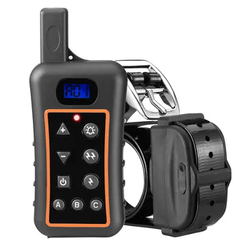 

dog collar electronic waterproof rechargeable 1200m remote dog training collar with beep and static shock