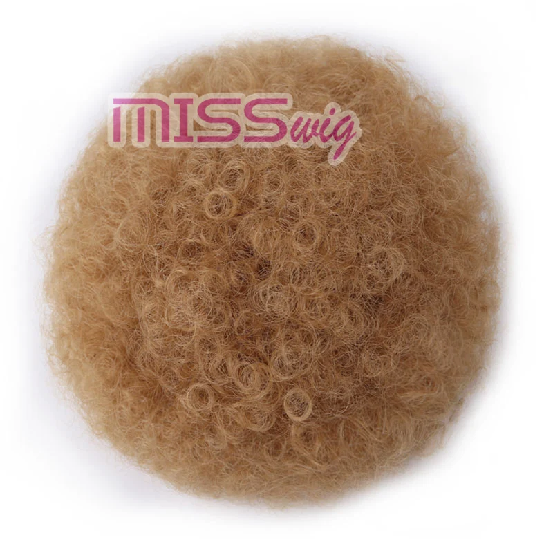 MISS WIG Short Curly Ponytail Drawstring High Puff Clip In Hair Extenssions Synthetic African American Afro Hairstyle MISS WIG Short Curly Ponytail Drawstring High Puff Clip In Hair Extenssions Synthetic African American Afro Hairstyle