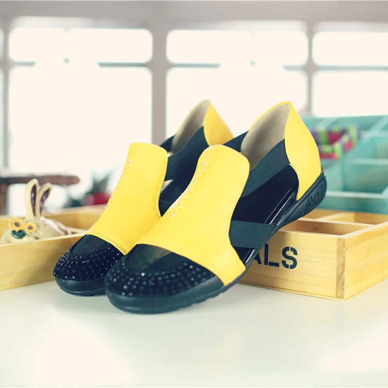 Summer Sandals Women 2018 Lady Yellow Red Shoes Woman Platform Flats Shoes Causal Rhinestone Sandals Roma Female Gladiator Shoes (33)