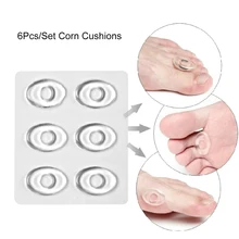 6 шт./компл. Мягкие подушечки для мозолей, прозрачные износостойкие наклейки для обуви, инструмент для ухода за ногами, протекторы для пальцев