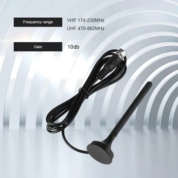 

Digital DVB-T Indoor HDTV Car Antenna UHF/VHF Dual Band Magnetic Base 10DB