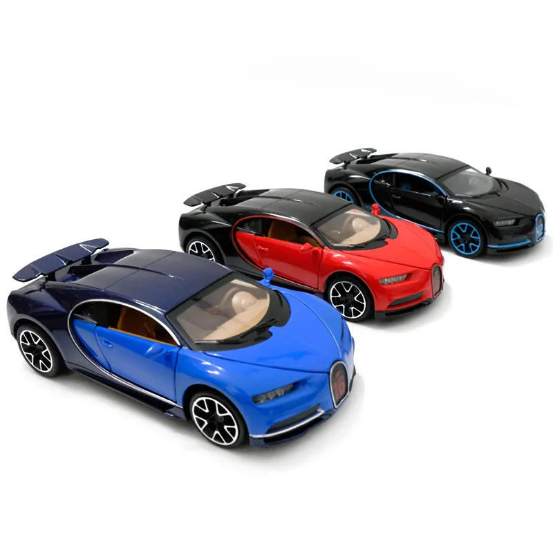 Модель гоночной машины Bugatti Chiron металлическая игрушка сплав автомобиль Diecasts игрушечный Транспорт модель автомобиля Миниатюрная модель автомобиля игрушки для мальчиков 1: 32