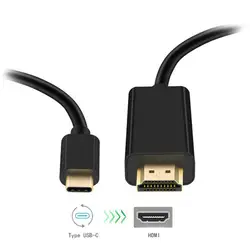 USB3.1 Тип-c видео кабель USB3.1 Тип с разъемами типа c и HDMI типа «мама»; кабель видеоадаптера