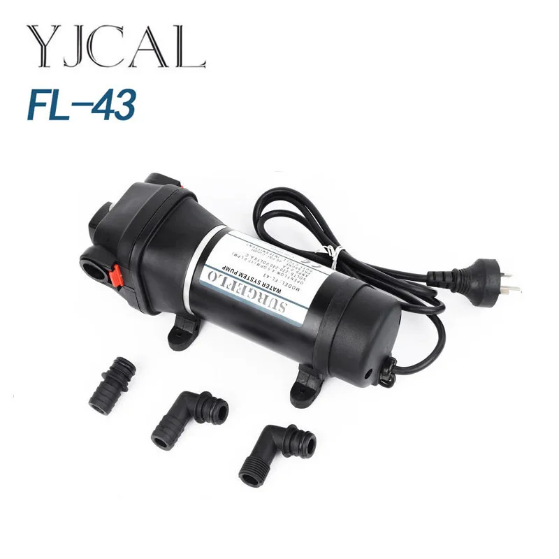 

FL-43 110V 220V Fully Automatic Household Pressure Switch Self Suction Diaphragm Pump, Large Flow Drain Pump 180 Watts