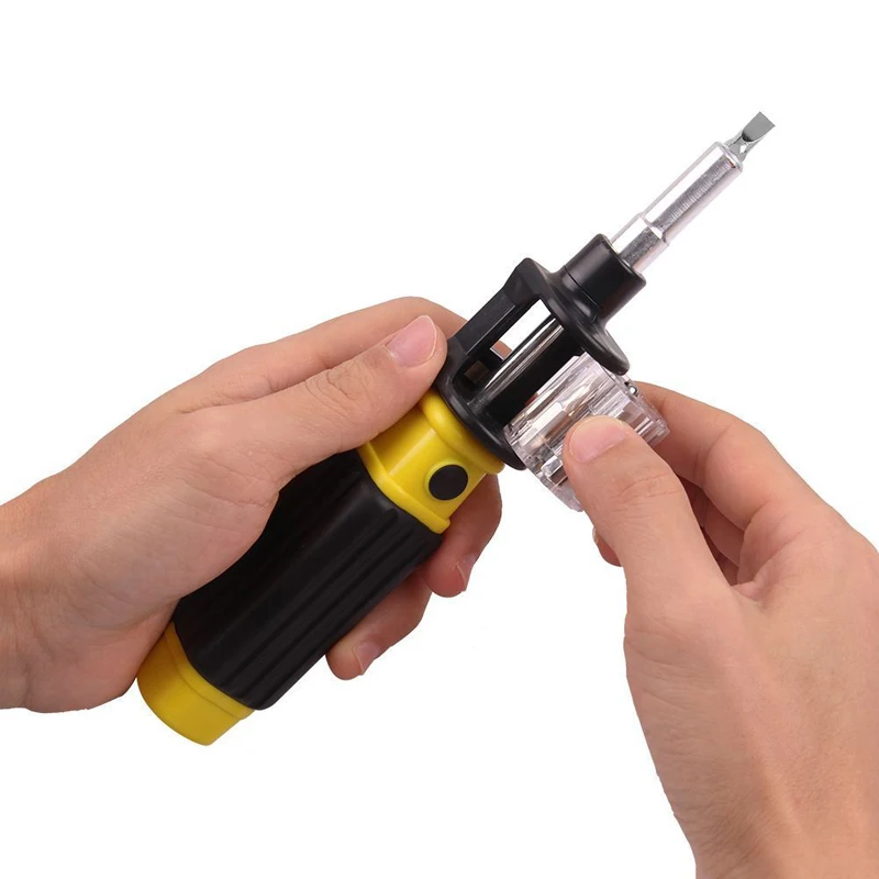 6in1 360 Degree Twist Flexible Screwdriver Bit Precision Screwdriver Screws DIY Repair Hand Tool