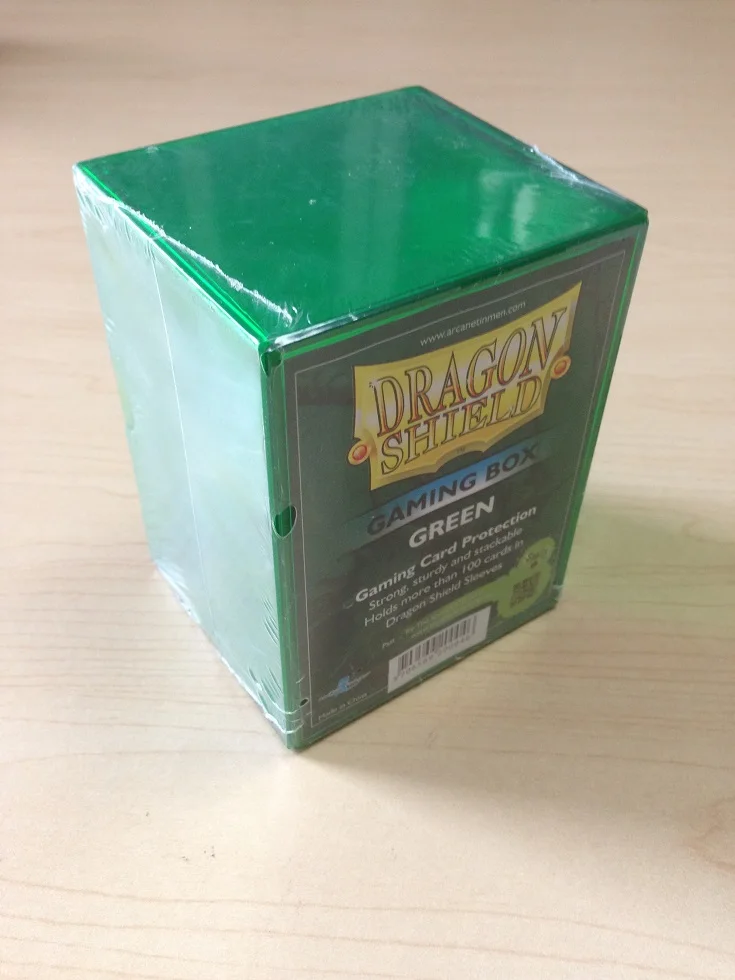 Настольная игровая колода коробка для хранения карт коробка для Yugioh Pokemon MTG большая емкость может вместить карты 100 - Цвет: Зеленый