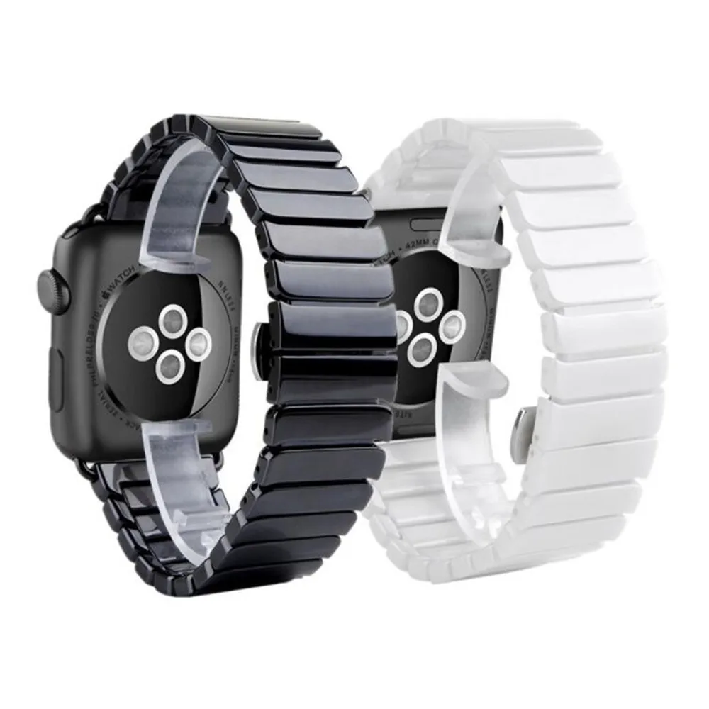 

New Ceramic Detachable Clasp Watch Band Replacement Wrist Band for Apple Watch Series 4 3 2 1 for iWatch Strap 40/44mm 38/42mm