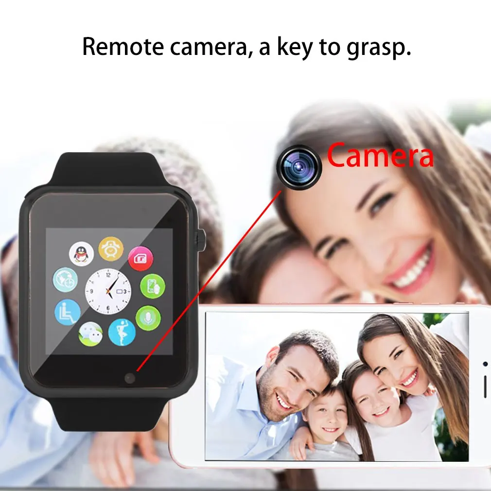 A1 наручные часы Bluetooth умные спортивные Шагомер с сим камерой Smartwatch для Android