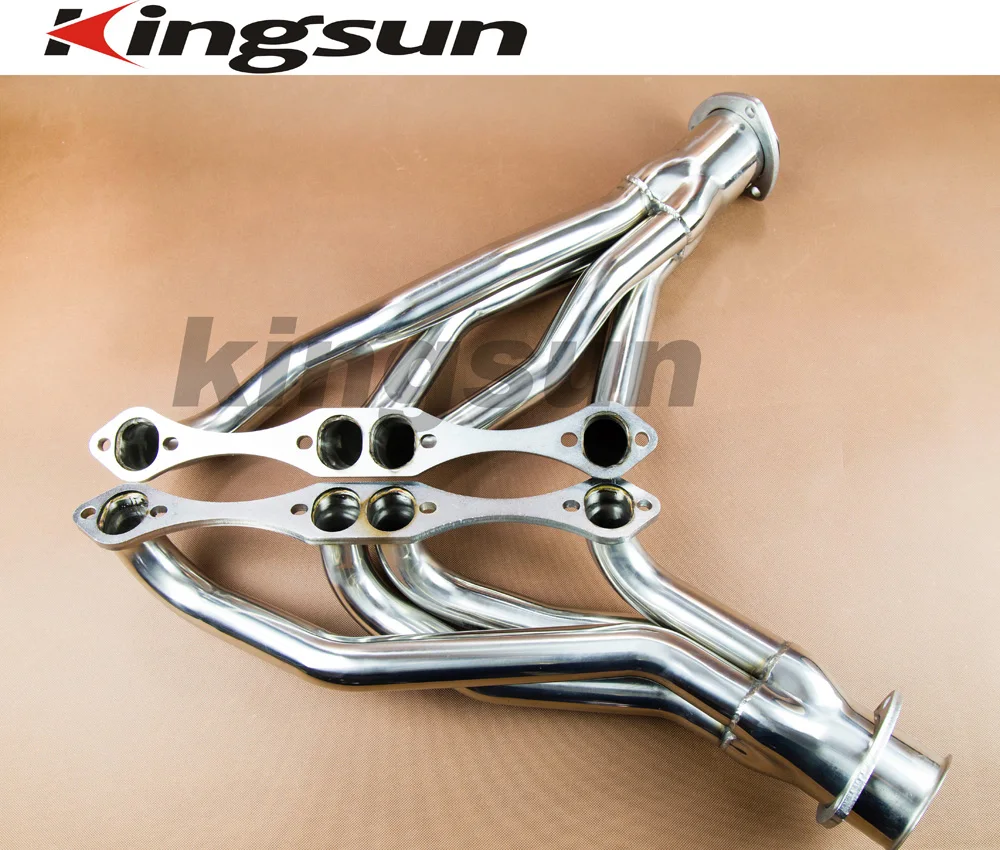 Kingsun Гонки нержавеющей clipster выпускной коллектор заголовок для Chevy небольшой Bolck