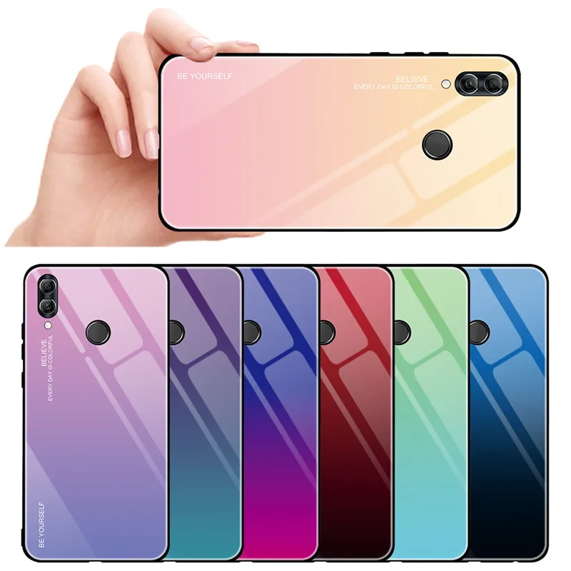 luxury 3D Gradient Tempered Glass Case For Xiaomi redmi 6 Note 7 5 Plus Pro A2 Lite 6A K20 Go 7A Phone Cover protection | Мобильные