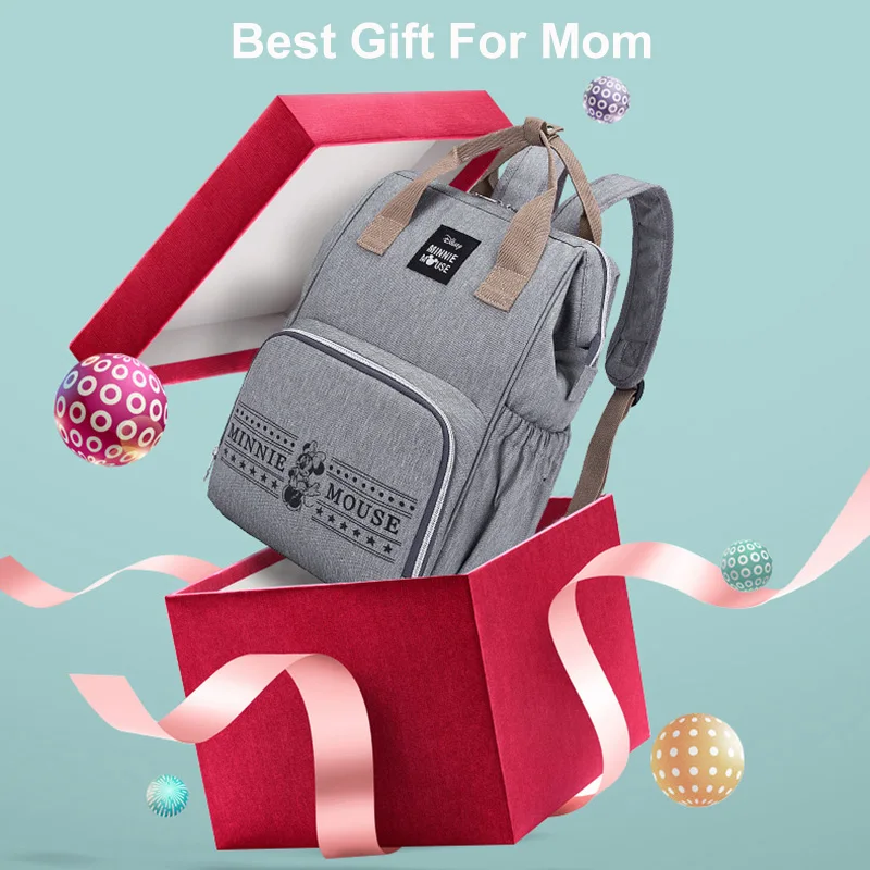 Disney рюкзак для мамы, Женский Многофункциональный подгузник, детская USB бутылочка с изоляцией, сумка для мам с Микки Маусом, сумка для подгузников