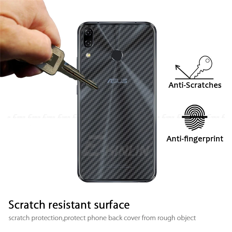 3D углеродное волокно задняя крышка протектор экрана для Asus ZenFone 5 5Z 6 ZS630KL ZS620KL ZE620KL наклейка защитная пленка не стекло