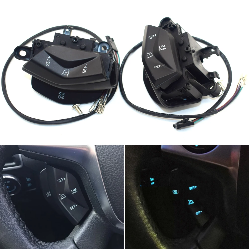 

2015 new car speed control switch cruise control system kit for ford focus 3 2012-2014 kuga 2012-2015 on steering wheel