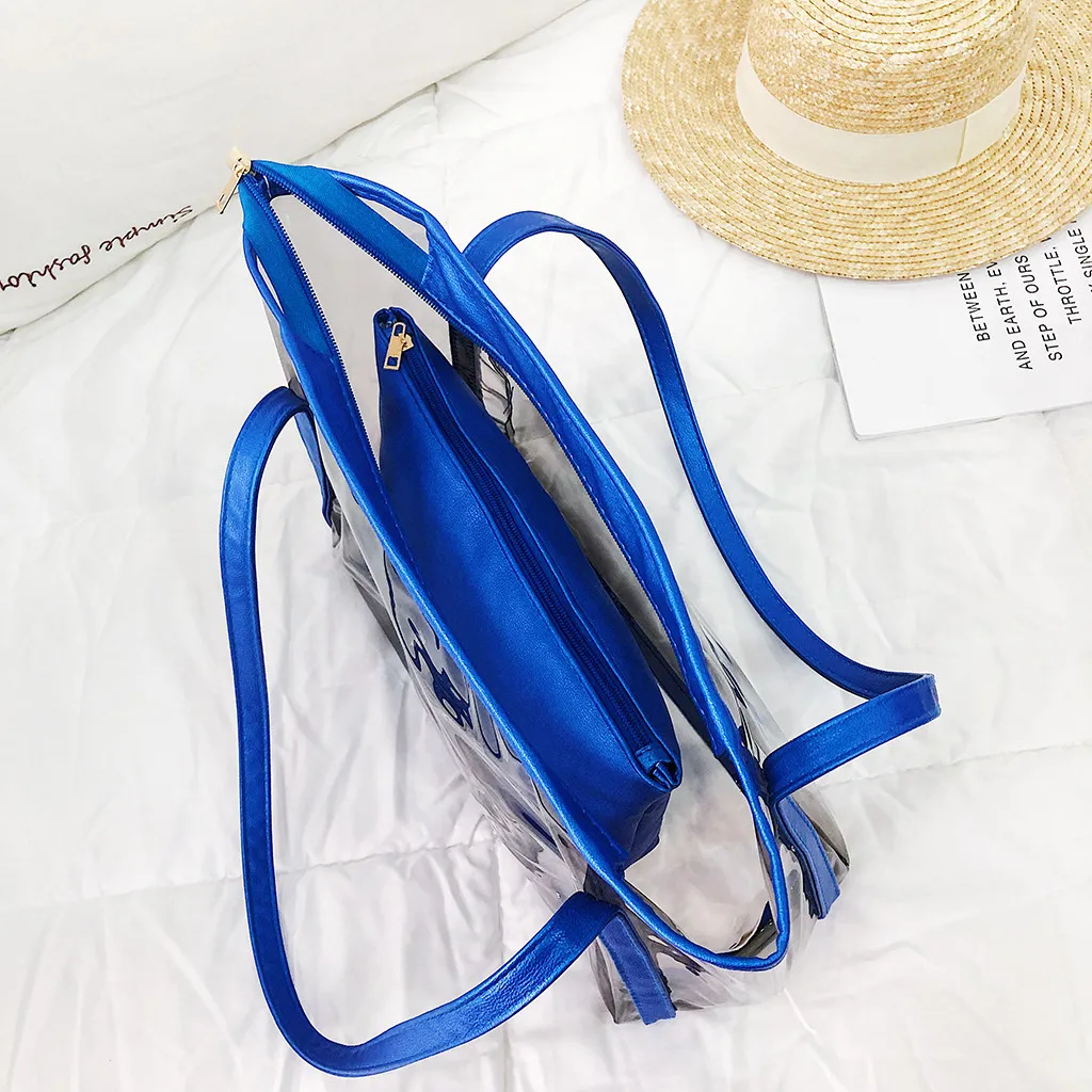 OCARDIAN сумки, пляжные сумки для женщин, прозрачная сумка для путешествий, прозрачная сумка, летняя большая сумка на плечо с буквенным принтом, Прямая поставка, May2