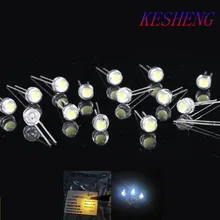 LED 5MM F5 warm white / white 0.25W Super Big Chip Bright Strawhat Light Emitting Diode Chandelier Crystal Lamp DIP 1000PCS