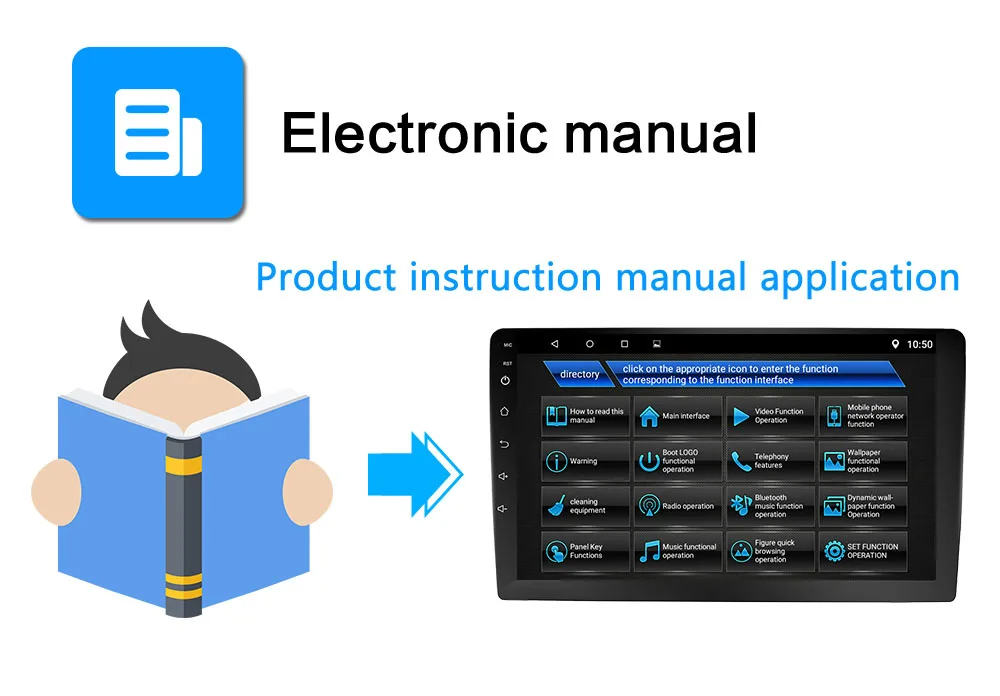 Discount Android 8.1 car multimedia player IPS display built-in navigation WIFI BT 8 core RAM4G / ROM32G or 2G + 16G car radio 2 DIN 6