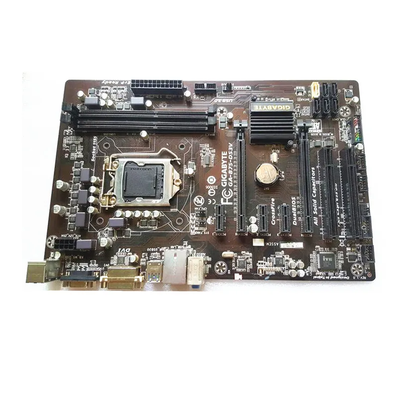 Оригинальная Материнская плата Gigabyte GA-B75-DS3V B75-DS3V B75 LGA 1155 i3 i5 i7 DDR3 16G ATX 100% полностью