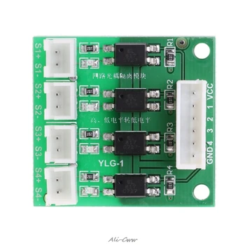 

4 Channel 12V/24V to 5V Input High and Low Level Conversion Optocoupler Module S927