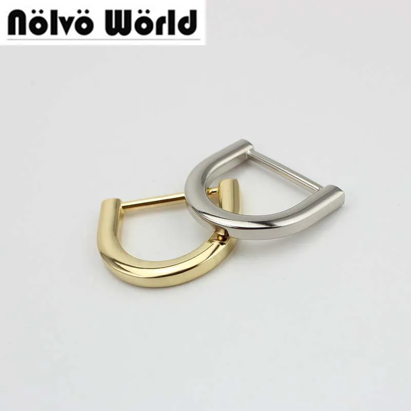 

50pcs 4 Colors 5.0mm 25*21mm(1" inner) polished nickel metal Closed Fat tabular d ring,DIY metal accessory online shop wholesale