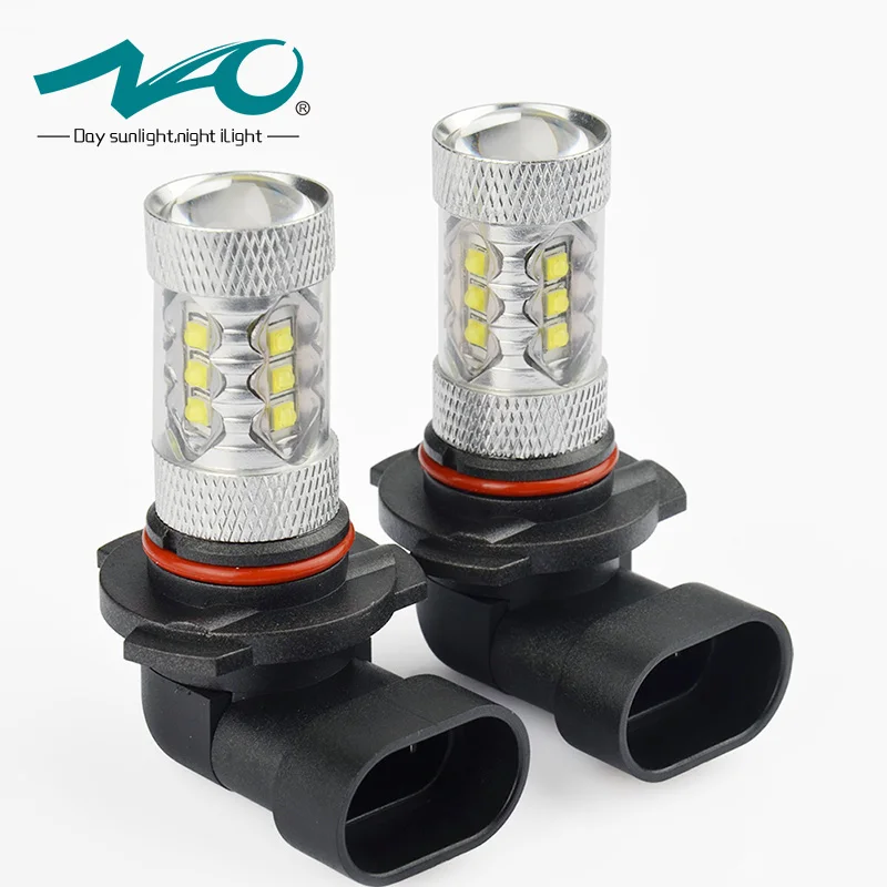 

NAO H11 led 9005 HB3 9006 HB4 fog lights H8 H10 12V 16SMD CREE Chip DRL 1600lm Car LED H9 80W Auto Bulb 6000K White Lamp