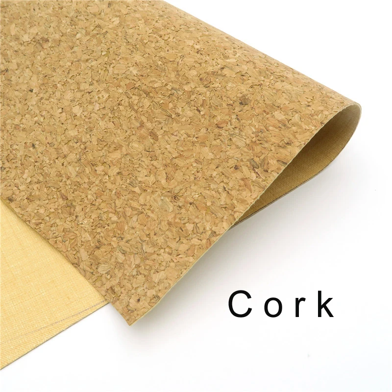 Cork fabric 65*50cm/25.5*19.6inch Rustic Natural cork leather natural Material Kork Cof 52 on