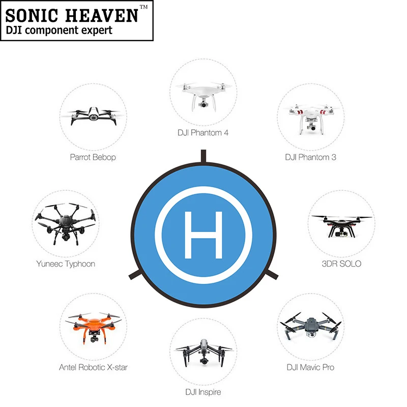 110 см быстро складывающаяся посадочная площадка вертолетный Дрон карданный Квадрокоптер запчасти Parrot FIMI X8 SE DJI Mavic MINI 2 Pro Phantom 3 4 Inspire 1