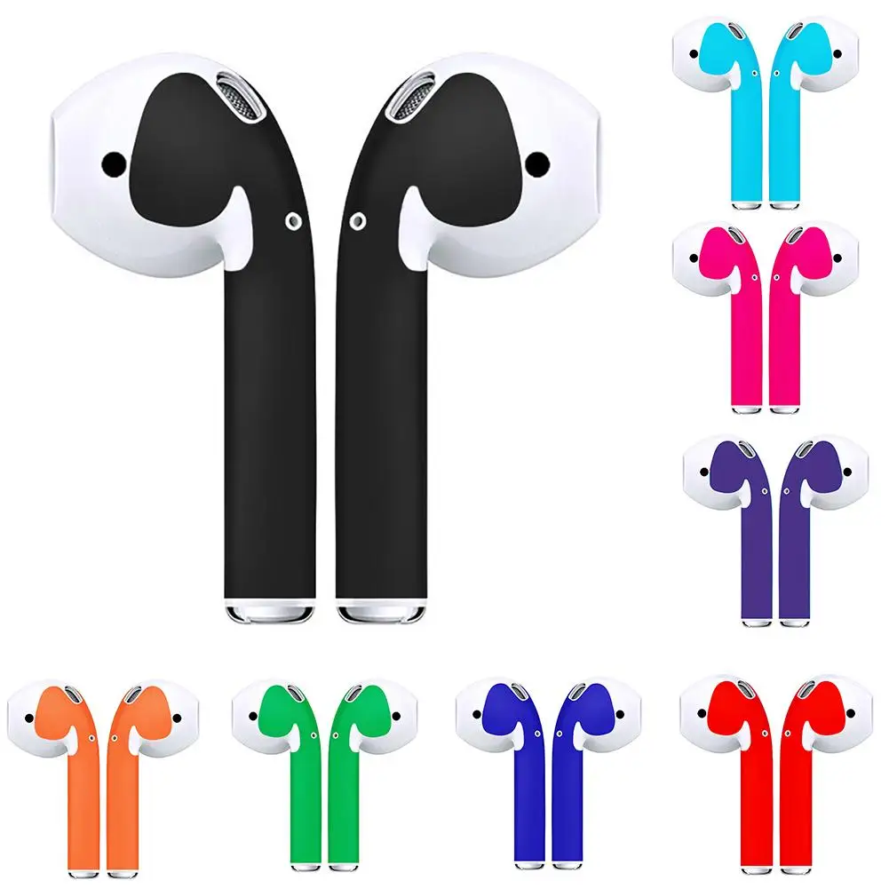

Solid Color Self-adhesive Anti-scratch Sticker Cover for Apple AirPods Ear Buds