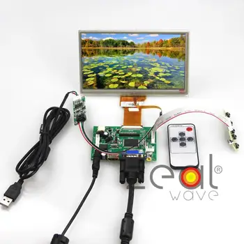 

HDMI/VGA/AV+Control Driver Board Card+Touch Screen+7inch AT070TN90 AT070TN92 800x480 FPC Length 80.15mm LCD Display Raspberry Pi