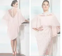 2016 frauen Abendkleid Mutter Der Braut Bräutigams Kleider mit jacke für abend dresshight hals Abendkleid spitze Ballkleid