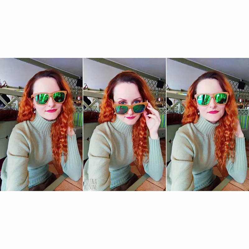 BOBO BIRD Vintage Bamboo Wooden Sunglasses Handmade Polarized Mirror Fashion Eyewear sport glasses in Wood Box