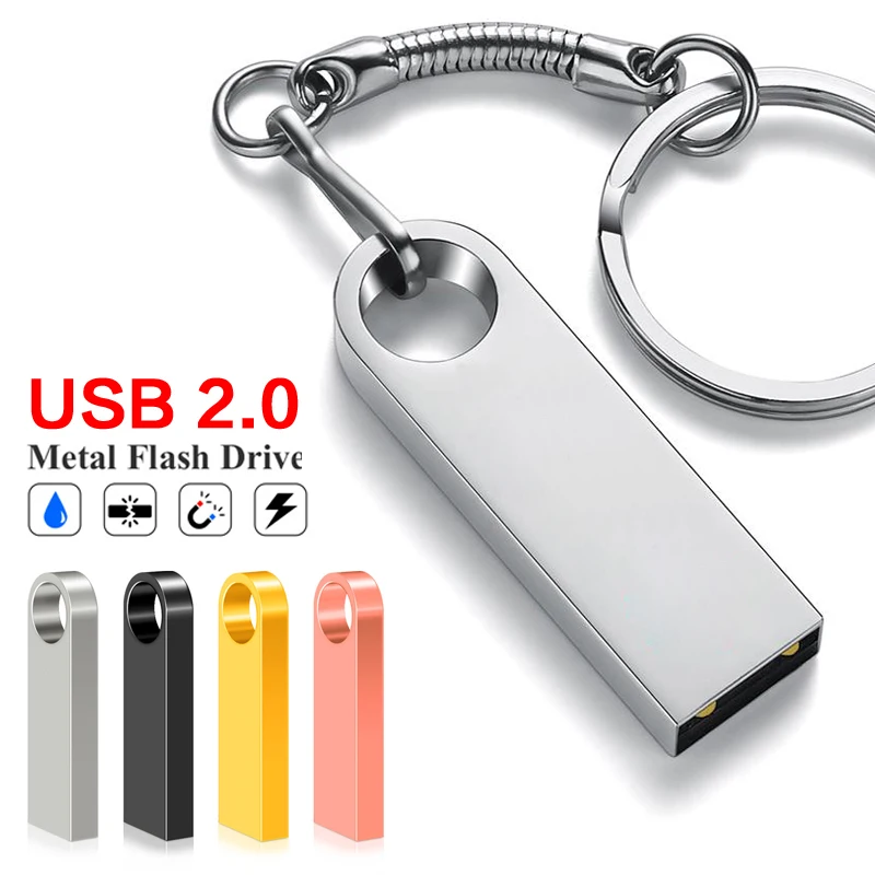 

USB Flash Drive 16 16GB 32 128GB 4 128 Pen Pendrive 64GB Drive GB 8GB 64 4GB 8 32GB Metal Cel USB Disk Memory U Stick Memoria