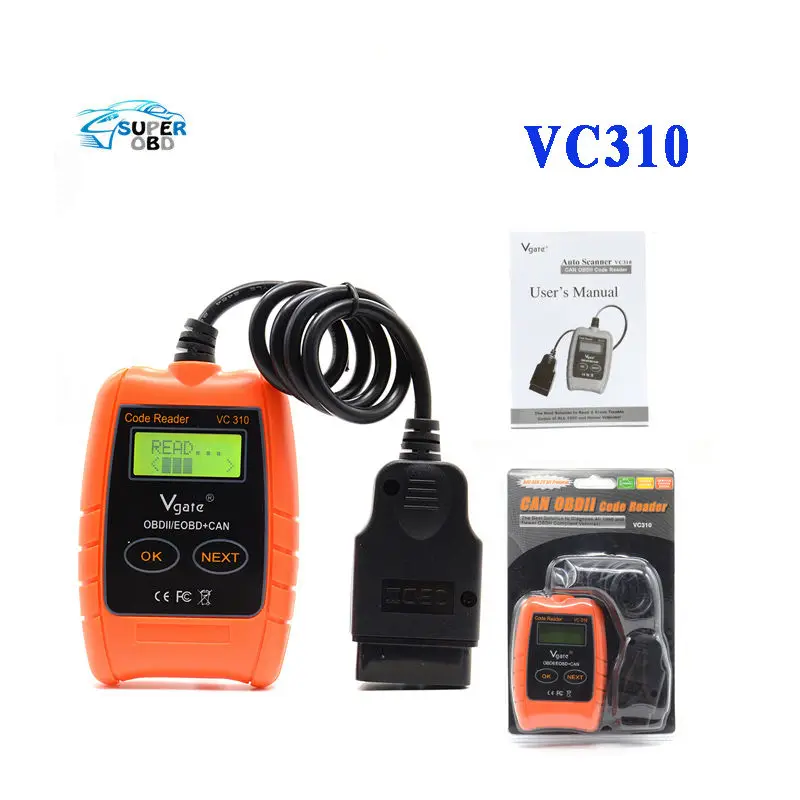 

2016 Vgate VC310 Compact Universal ODB2 Auto Scanner Code Reader Car Diagnostic Tool low cost