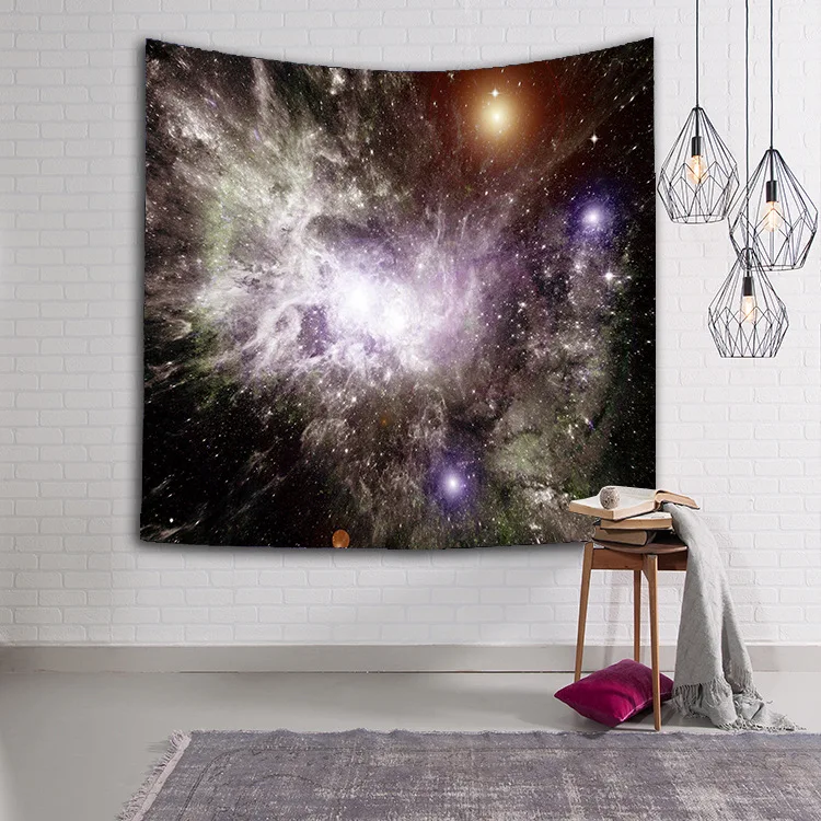 3D Galaxy гобелен пейзаж звезды во Вселенной декоративные гобелен настенный печатных общежития 230x150 Большой Размеры гобелен 4 Размеры