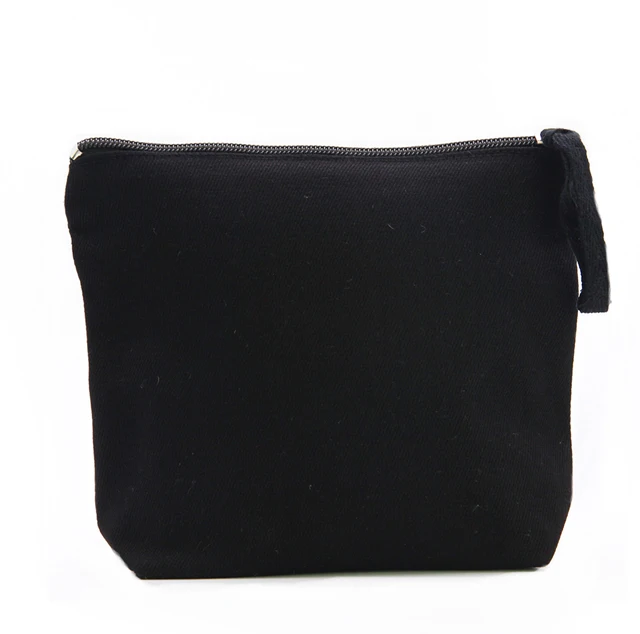 Buy OIVEFEET LG0044,Plain Black Cotton Canvas Cosmetic