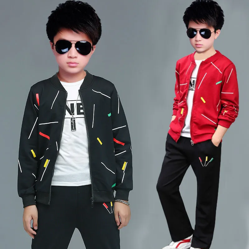 الخريف معاطف + السراويل 2 قطعة ملابس الطفل الرياضة فتاة الملابس صبي مجموعة طفل الملابس عارضة طفل رياضية الفتيان الدعاوى الأطفال مجموعات