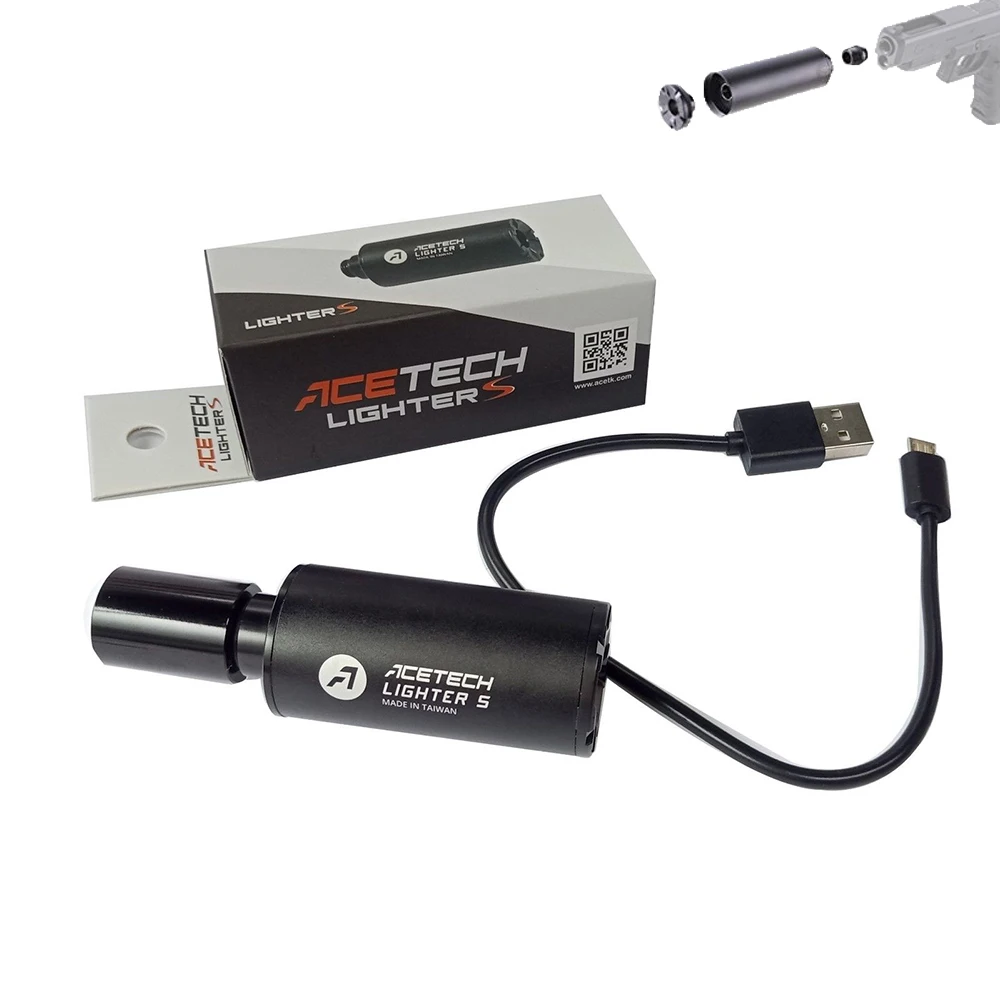 

Airsoft Gun Acetech Lighter Green Tracer Unit Light Designed for the Pistol